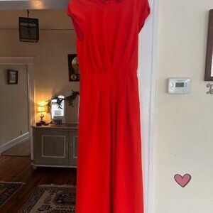 RACHEL COMEY Cap sleeve red dress SIZE 4 SM crepe material